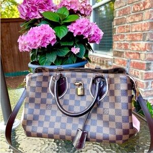 Louis Vuitton Cuir Taurillon Damier Ebene Normandy magnolia pink
